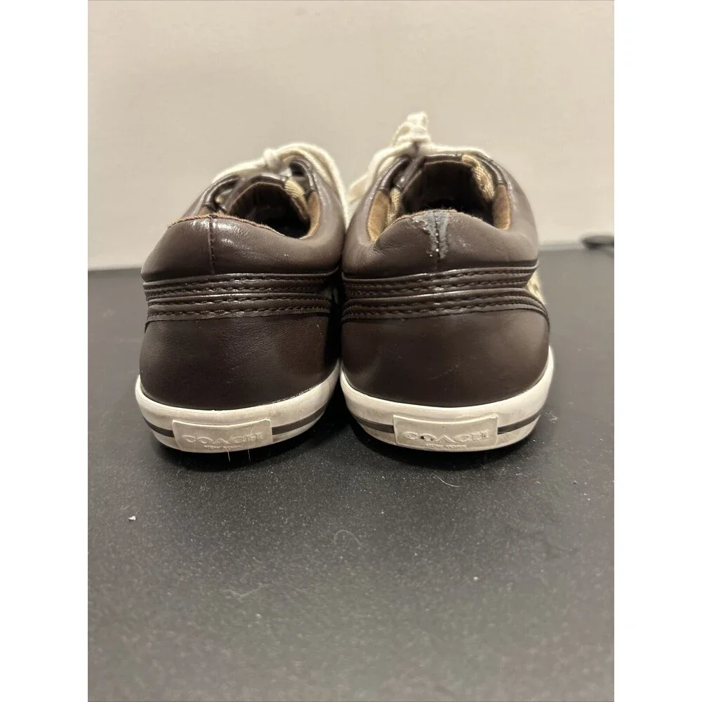 WOMENS COACH SIGNATURE FRANCESCA LACE UP TENNIS ATHLETIC FASHION SHOE 8.5B A5209